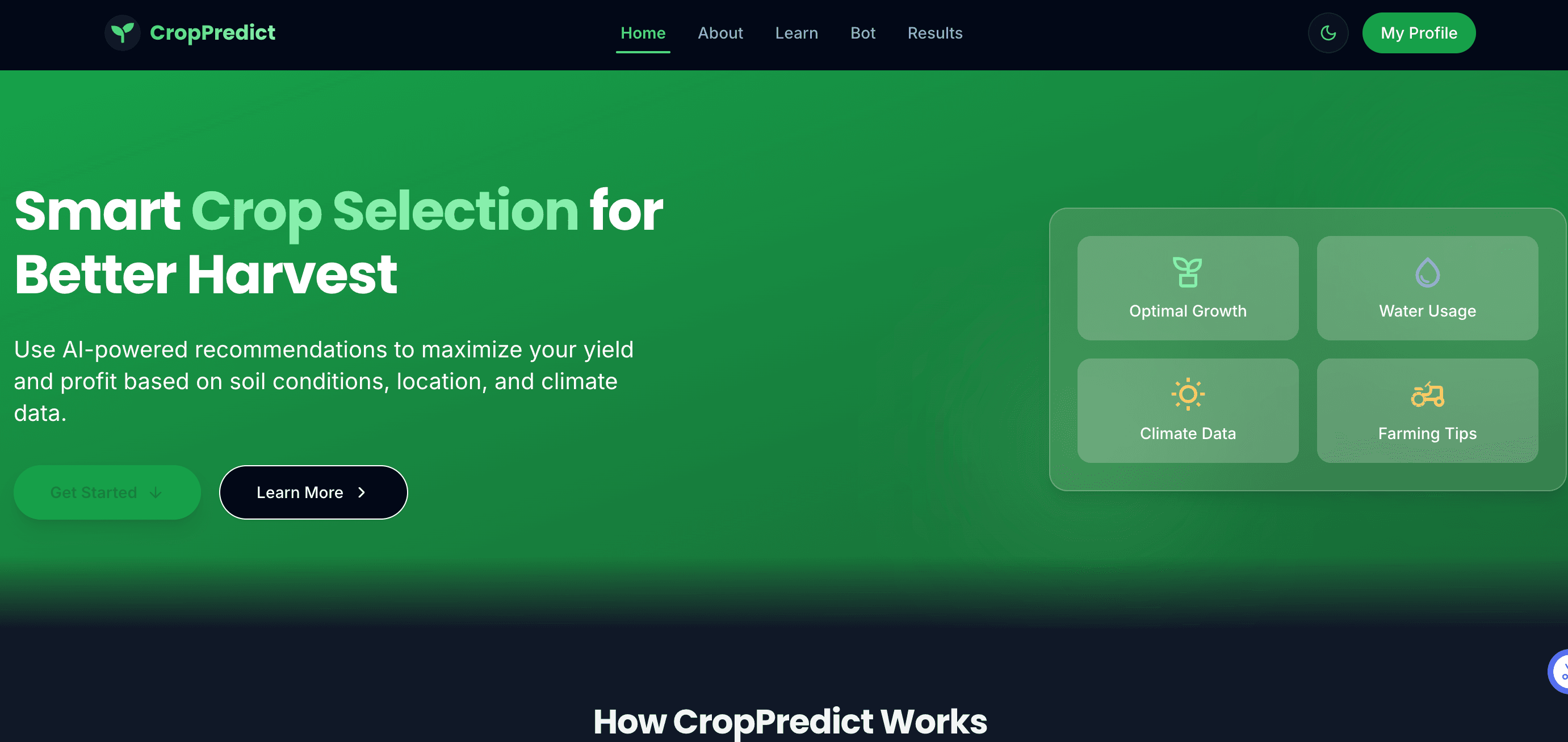 Crop prediction